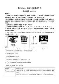 2024届江西省赣州市高三下学期3月摸底考试（一模）化学试题（含答案）