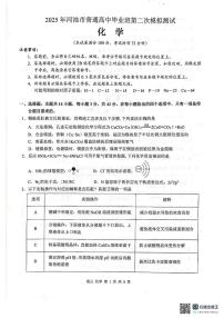 2025届广西壮族自治区河池市高三下学期二模 化学试题（PDF版，无答案）
