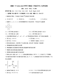 福建省龙岩市连城县第一中学2024-2025学年高二下学期3月月考化学试题（原卷版+解析版）
