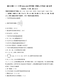 广东省湛江市第二十一中学2024-2025学年高二下学期4月月考化学试题（原卷版+解析版）