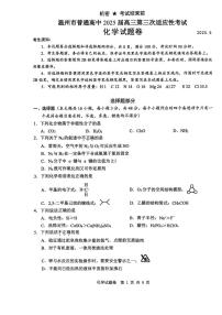 浙江省温州市2025届高三下学期三模化学试题（含答案）
