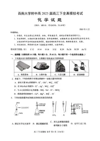 重庆市西南大学附属中学校2025届高三下学期全真模拟考试化学试题（含答案）