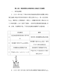 第22练　铁的重要化合物的转化(实验及工艺流程) 课时作业（含答案）2026届高三化学一轮总复习