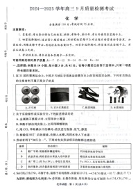 2025届河南省河南青桐鸣高三9月质量检测考-化学试卷（含答案）