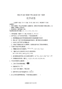 云南省丽江市2025届高中毕业生复习统一检测-化学试题（含答案）