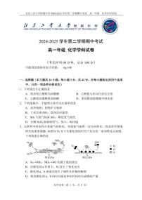 2025北京工大附中高一（下）期中真题真题化学试卷