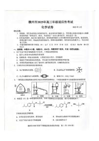 2025届江西省赣州市高三下学期适应性考试（二模） 化学试题（高考模拟）