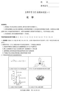 长沙市长郡中学2025届高三下学期模拟考试（一）化学试卷（含解析）