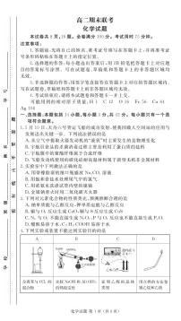 2024届衡水金卷高二下学期期末考试化学试卷（含答案）