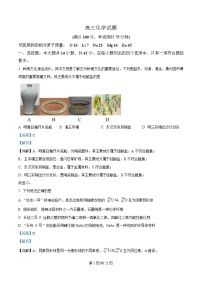 安徽省阜阳市临泉县田家炳实验中学（临泉县教师进修学校）2024-2025学年高三下学期4月期中化学试题（Word版附解析）