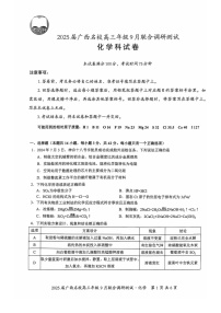 2025届广西贵百河联盟高三9月调研联考-化学试题（含答案）