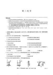 九师联盟2025届高三9月质量检测巩固卷 化学试卷（含答案）