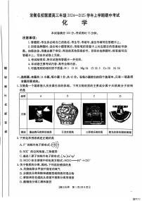 河北省沧衡名校联盟2024-2025学年高三上学期11月期中考试 化学试题（含答案）