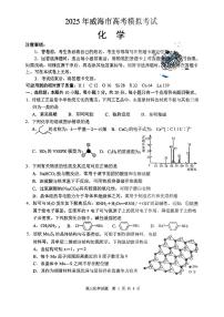 2025届山东省威海市高考模拟化学含答案