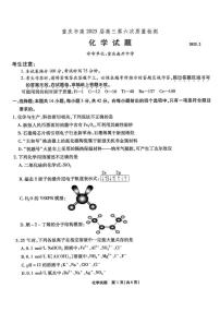 2025届重庆市南开中学校高三下学期2月第六次质量检测 化学试题（高考模拟）