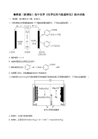鲁科版（新课标）高考化学专题练习 《化学反应与能量转化》综合训练