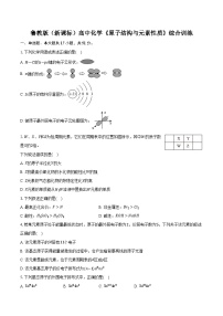 鲁科版（新课标）高考化学专题练习 《原子结构与元素性质》综合训练