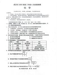湖北省武汉市武昌区2025届高三下学期5月质检化学试题（含答案）