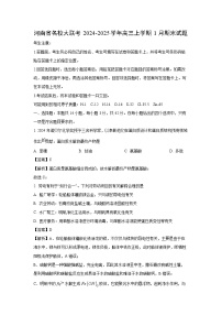 河南省名校大联考2024-2025学年高三上学期1月期末化学试题（解析版）
