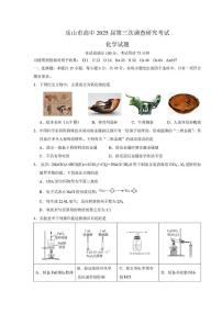 化学丨四川省乐山市2025届高三下学期第三次调查研究考试试题和答案