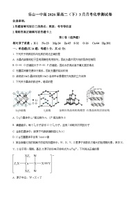 四川省乐山市第一中学校2024-2025学年高二下学期3月月考化学试题（原卷版+解析版）