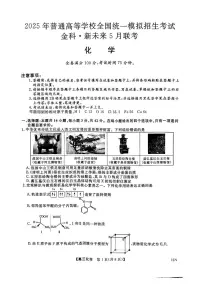 河南省2024-2025学年高三下学期金科新未来5月联考化学试题（图片版，含解析）