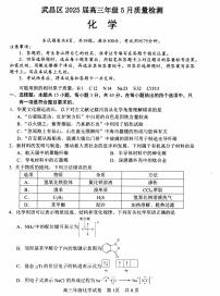 化学丨湖北省武昌区2025届高三下学期5月质量检测试卷及答案