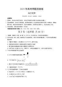 2025年高考押题预测卷：化学（海南卷）（考试版）