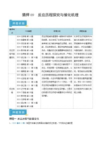 2025年高考化学(通用版)抢分猜押09反应历程探究与催化机理(原卷版+解析)