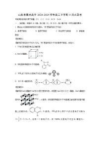 山东省重点高中2024-2025学年高二下学期4月大联考化学试题（解析版）