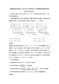 海南省部分学校2024-2025学年高二下学期期中模拟考试化学试题（解析版）