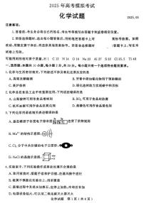 2025年山东省济宁市高考模拟考试（济宁三模）化学试题（含答案）