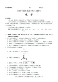 湖南省邵阳市2025届高三下学期第三次联考 化学试题含答案