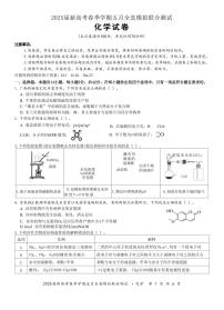 广西邕衡教育名校联盟2025届春季学期高三5月全真模拟联合测试化学试卷（含答案）