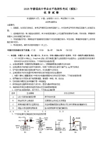 2025年普通高中学业水平选择性考试（高考模拟）化学试题（含答案）