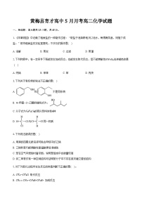 2024-2025学年湖北省黄冈市黄梅县育才高级中学高二下学期5月月考化学试题（含解析）