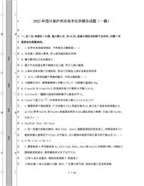 2022年 四川泸州高考化学模拟试卷[一模]附答案