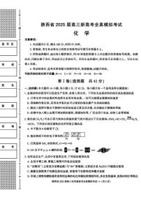 陕西省2025届高三下学期新高考5月全镇模拟考试 化学试题（高考模拟）