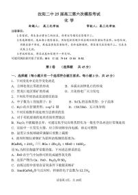 辽宁省沈阳市第二中学2025届高三下学期第六次模拟考试 化学试题（高考模拟）