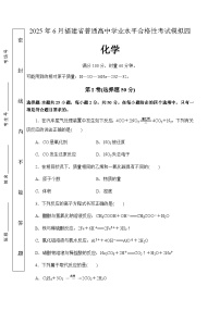 2025年6月福建省普通高中学业水平合格性考试化学模拟卷四（含答案）