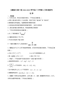 安徽省江南十校2024-2025学年高二下学期5月阶段联考化学试卷（Word版附解析）