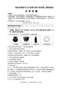 湖南省娄底市部分高中学校2025届高三下学期模拟测试化学试卷（图片版，含解析）