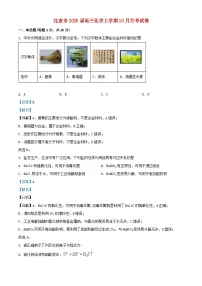 北京市2025届高三化学上学期10月月考试卷含解析