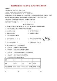 陕西省咸阳市2023_2024学年高一化学下学期7月期末考试含解析