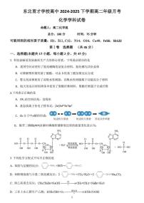 辽宁省沈阳市东北育才学校2024-2025学年高二下学期第二次月考化学试卷