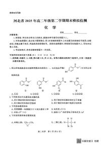 河北省2026届新高二下学期6月期末模拟检测-化学试卷+答案