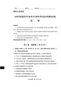 山西省普通高中学业水平测试2024-2025学年高一下学期化学试卷