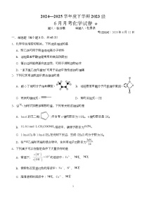 湖北省荆州市沙市中学2024-2025学年高二下学期6月月考化学试卷（Word版附解析）