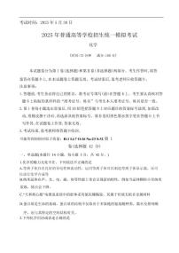 河南省实验中学2025届高三下学期全真模拟化学试卷含答案.zip
