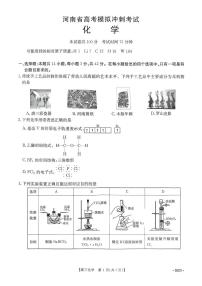 河南省部分高中2024-2025学年高三下学期模拟冲刺考试 化学试题含解析.zip